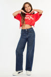 Andy High Rise Wide Leg Kids Jeans