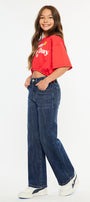 Andy High Rise Wide Leg Kids Jeans - Official Kancan USA