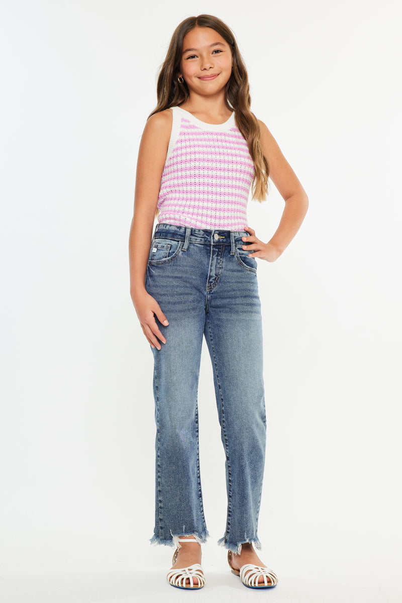 Bianca High Rise Slim Straight Kids - Official Kancan USA