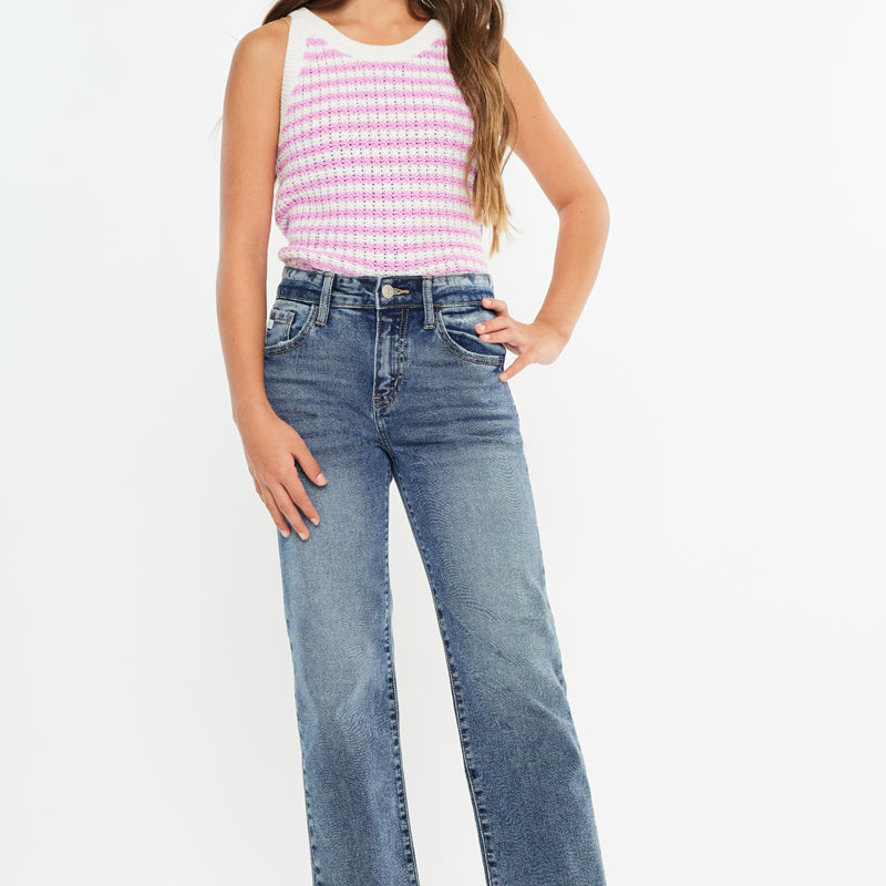 Bianca High Rise Slim Straight Kids - Official Kancan USA