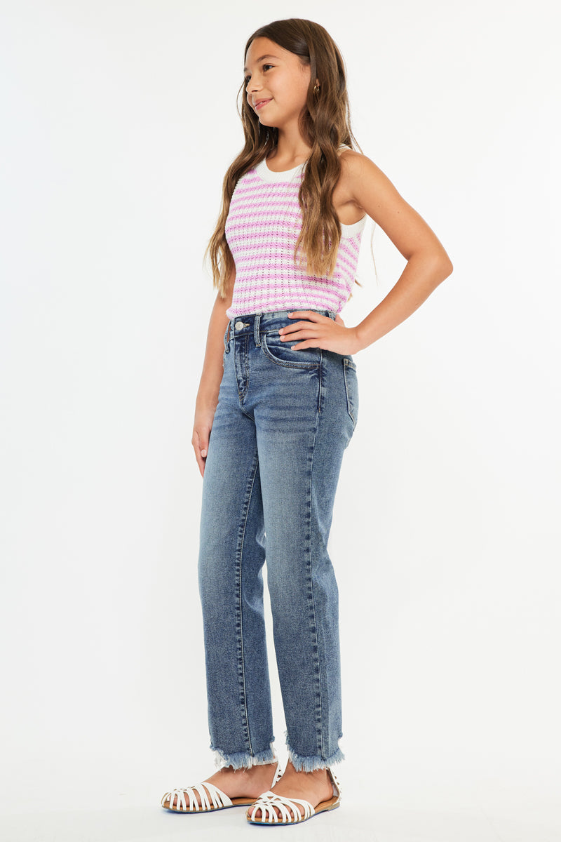 Bianca High Rise Slim Straight Kids - Official Kancan USA