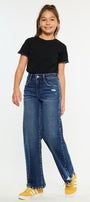 Dania High Rise Wide Leg Kids Jeans - Official Kancan USA