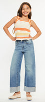 Leslie High Rise Kids Crop Wide Leg - Official Kancan USA