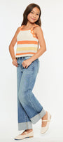 Leslie High Rise Kids Crop Wide Leg - Official Kancan USA