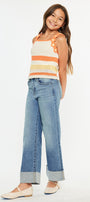 Leslie High Rise Kids Crop Wide Leg - Official Kancan USA