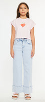 Kassie High Rise Kids Crop Wide Leg - Official Kancan USA
