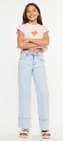 Kassie High Rise Kids Crop Wide Leg - Official Kancan USA