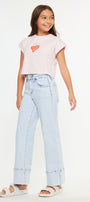 Kassie High Rise Kids Crop Wide Leg - Official Kancan USA