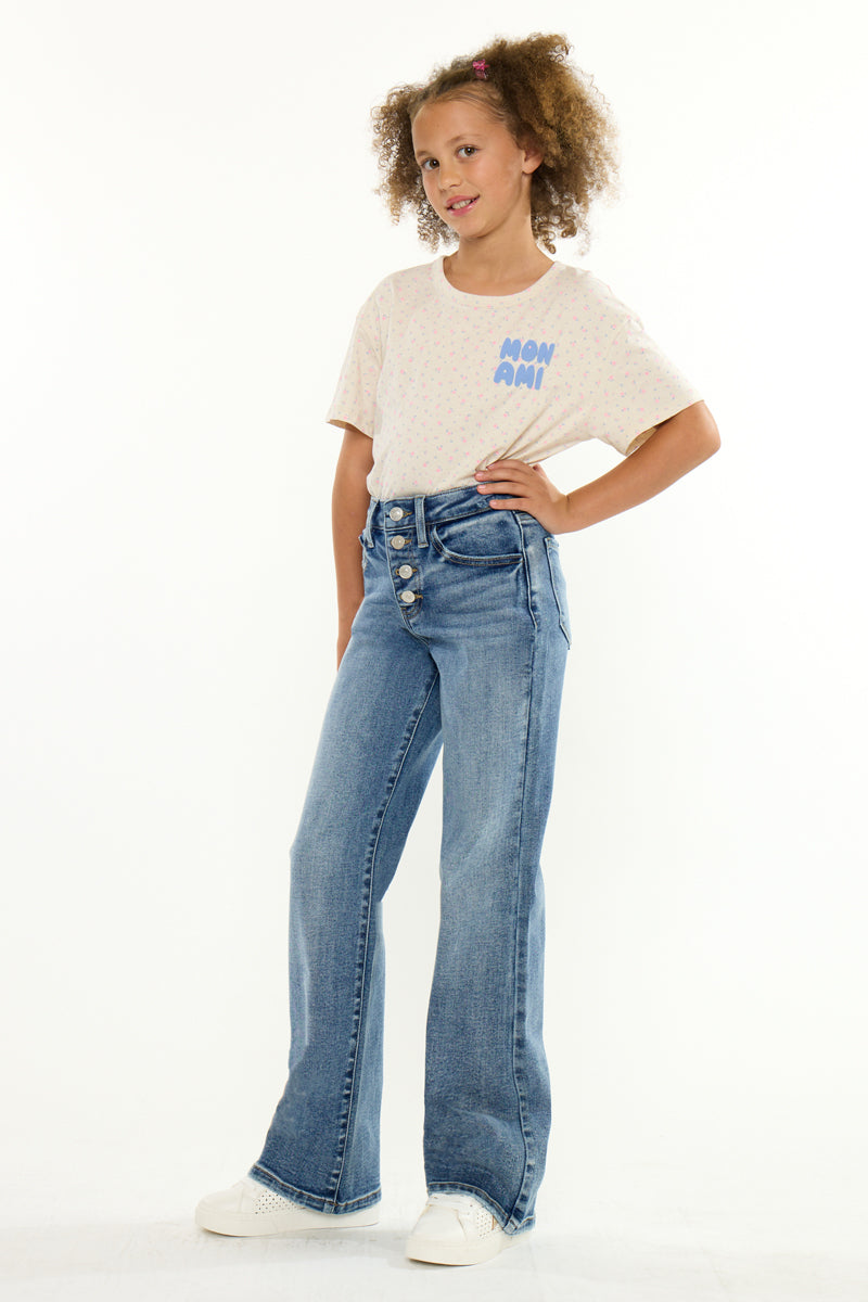 Iris High Rise Kids 90's Flare | Kancan USA