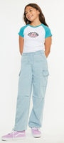 Inez High Rise Kids Relaxed Cargo Pants - Official Kancan USA