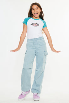  Inez High Rise Kids Relaxed Cargo Pants