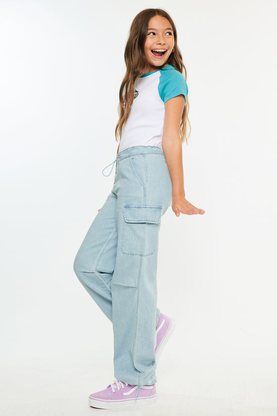 Inez High Rise Kids Relaxed Cargo Pants - Official Kancan USA