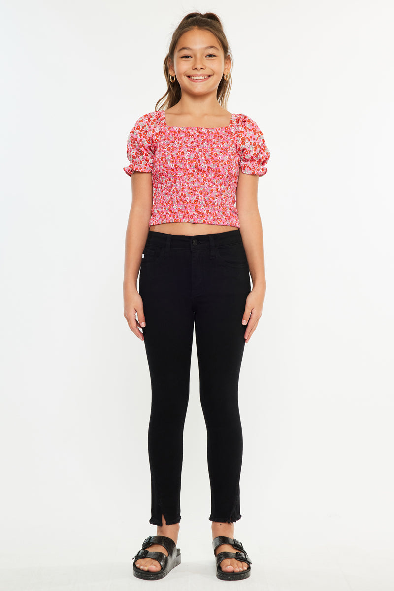 Rachell High Rise Ankle Skinny Kid Jeans - Official Kancan USA