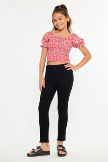  Rachell High Rise Ankle Skinny Kid Jeans