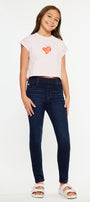 Crystal High Rise Ankle Skinny Kid Jeans - Official Kancan USA
