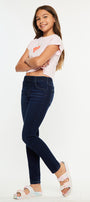 Crystal High Rise Ankle Skinny Kid Jeans - Official Kancan USA