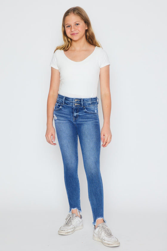 Bunnie High Rise Ankle Skinny Kid Jeans - Official Kancan USA