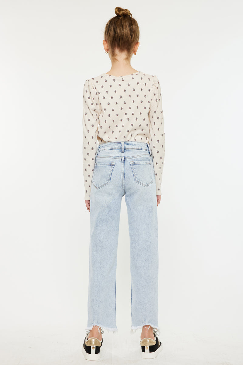 Maggy High Rise Kids Cropped Straight - Official Kancan USA