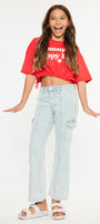 Normani High Rise Kids Cargo Flare - Official Kancan USA