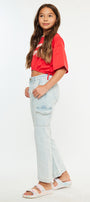 Normani High Rise Kids Cargo Flare - Official Kancan USA