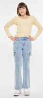 Normani High Rise Kids Cargo Flare - Official Kancan USA