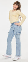 Normani High Rise Kids Cargo Flare - Official Kancan USA