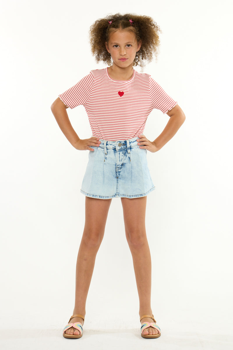 Marina Kids Denim Skort - Official Kancan USA