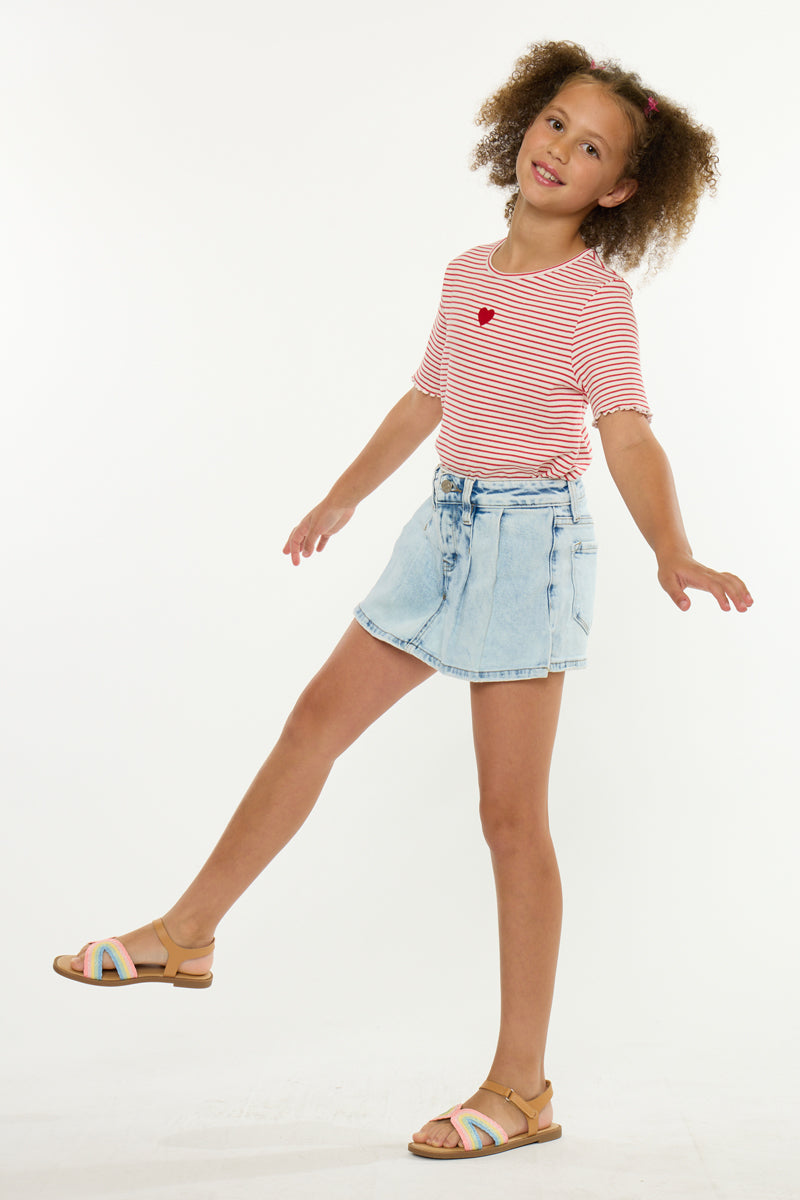 Marina Kids Denim Skort - Official Kancan USA