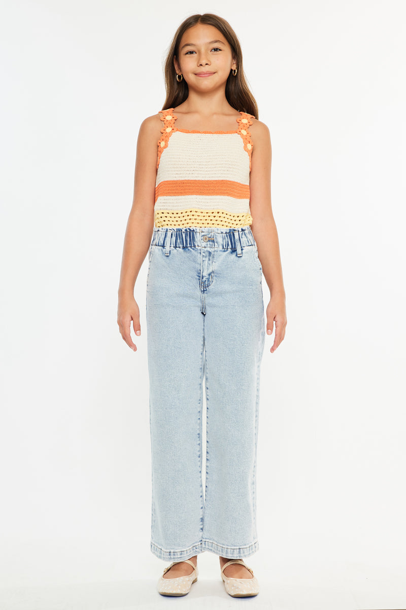 Rubi High Rise Wide Leg Kids Jeans - Official Kancan USA