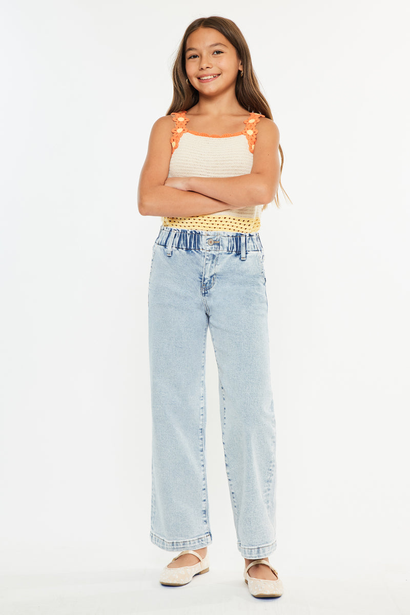 Rubi High Rise Wide Leg Kids Jeans - Official Kancan USA