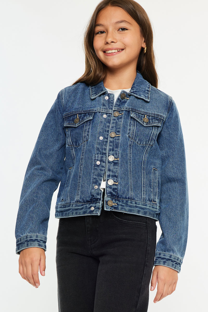 Jen Kids Denim Jacket – Cute, Durable Everyday Style – Kancan USA