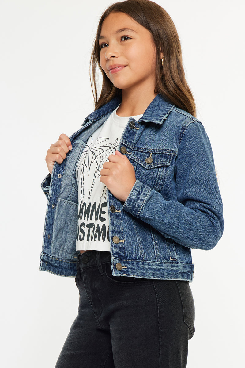 Jen Kids Denim Jacket – Cute, Durable Everyday Style – Kancan USA