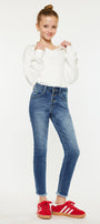 Marinette High Rise Ankle Skinny Kid Jeans - Official Kancan USA