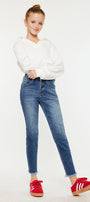 Marinette High Rise Ankle Skinny Kid Jeans - Official Kancan USA