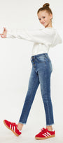 Marinette High Rise Ankle Skinny Kid Jeans - Official Kancan USA