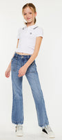 Sherri High Rise Wide Leg Flare Kid Jeans - Official Kancan USA
