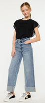 Danielle High Rise Kids Cropped Wide Leg - Official Kancan USA