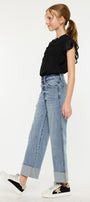 Danielle High Rise Kids Cropped Wide Leg - Official Kancan USA