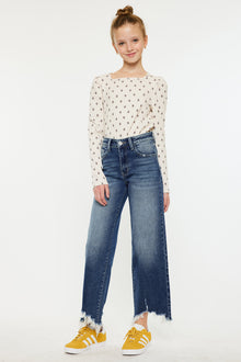  America High Rise Kids Cropped Wide Leg - Official Kancan USA