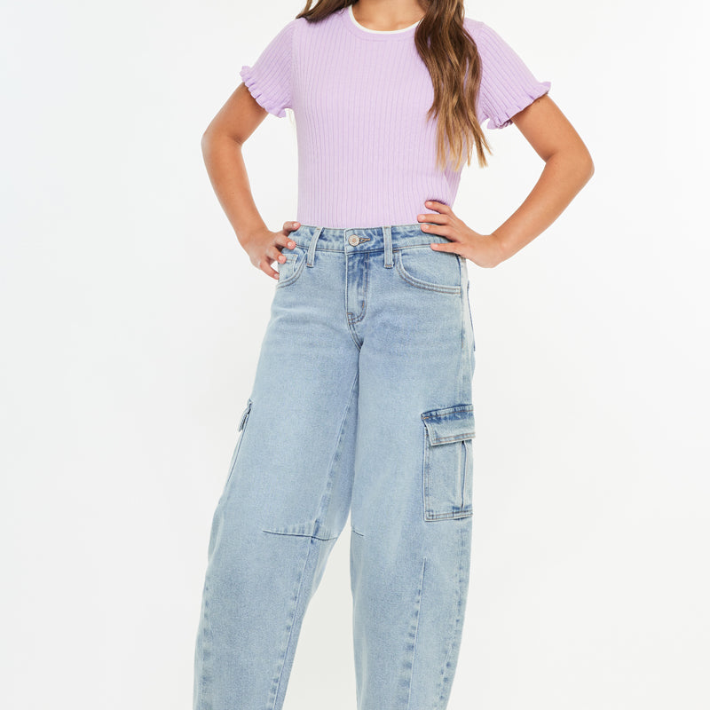 Trinity Low Slung Horseshoe Kids Jeans - Official Kancan USA