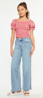 Aurora High Rise Wide Leg Kid Jeans - Official Kancan USA