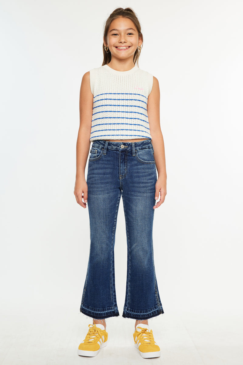 Liza High Rise Kids Cropped Flare - Official Kancan USA