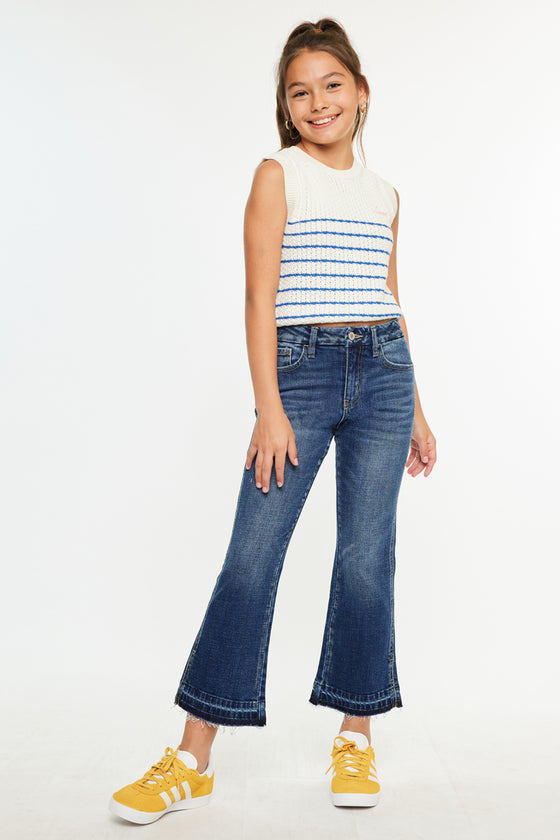 Liza High Rise Kids Cropped Flare - Official Kancan USA