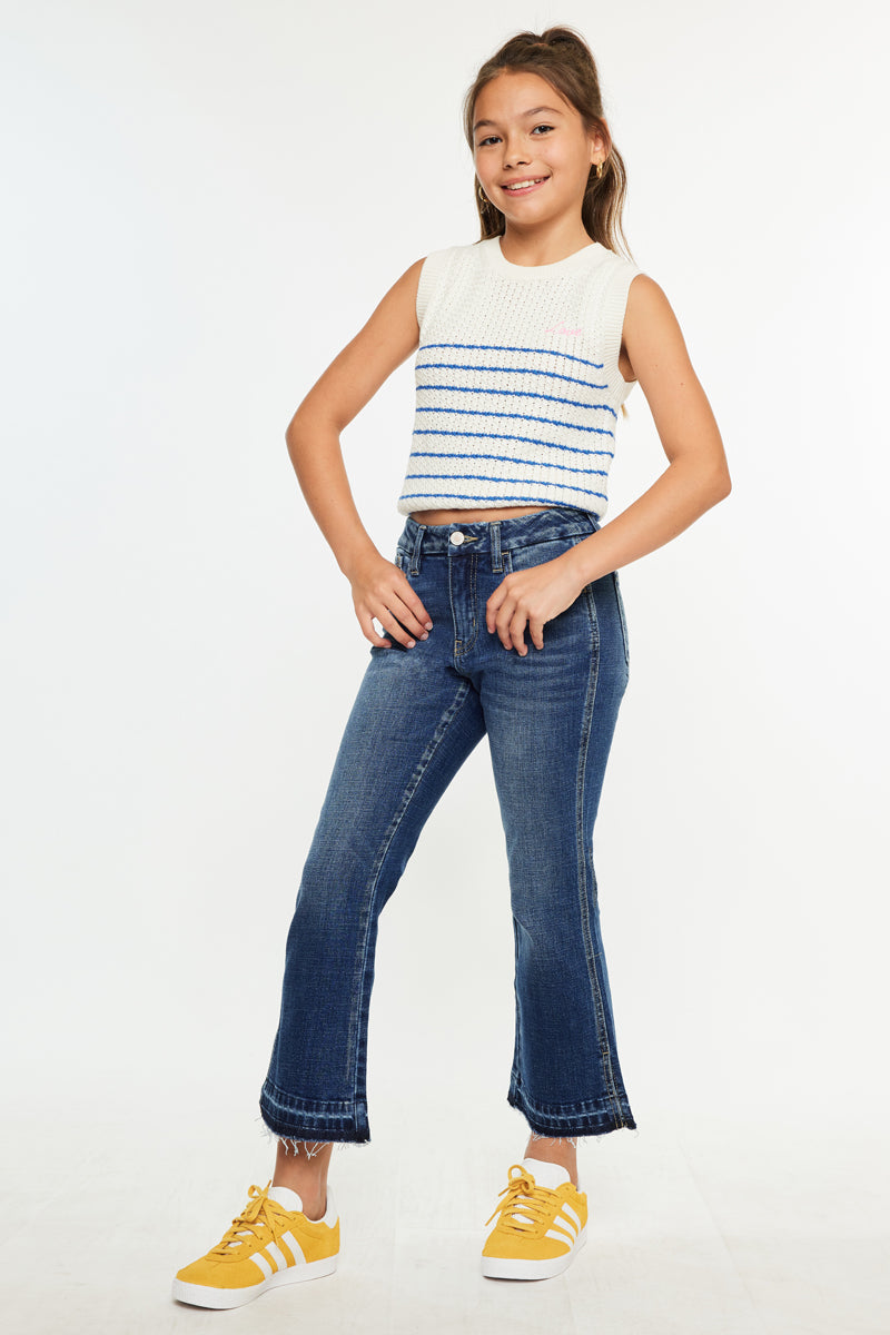 kan◯◯　PENTA 6611 右 Liza Kids High Rise Crop Flare | Official Kancan USA