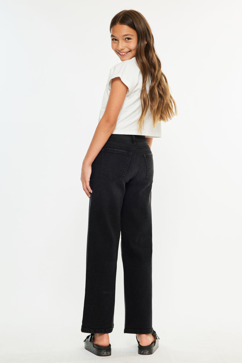 Cora High Rise Wide Leg Kids Jeans - Official Kancan USA
