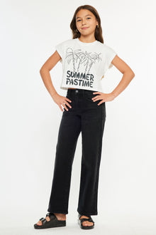  Cora High Rise Wide Leg Kids Jeans - Official Kancan USA