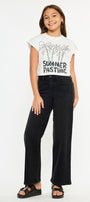 Cora High Rise Wide Leg Kids Jeans - Official Kancan USA