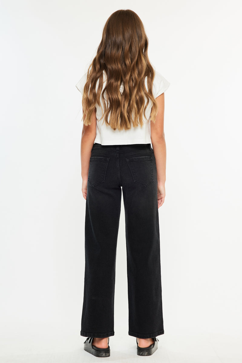 Cora High Rise Wide Leg Kids Jeans - Official Kancan USA