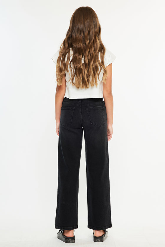 Cora High Rise Wide Leg Kids Jeans - Official Kancan USA