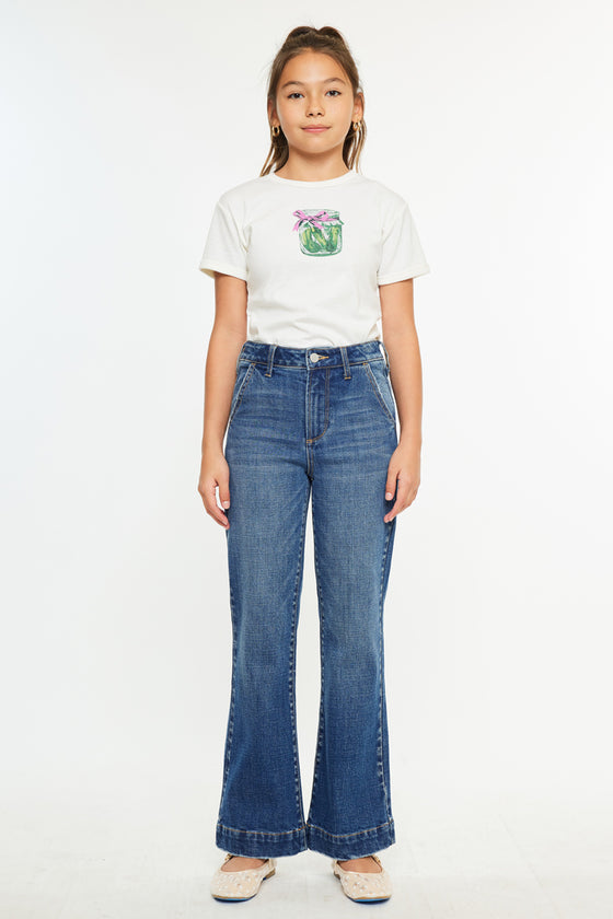 Tini High Rise Kids Trousers Wide Leg - Official Kancan USA